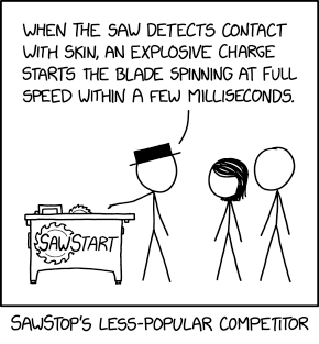 Unfortunately, SawStart is one-use-only. Once started, the blade cannot be stopped, and must be replaced with a fresh blade while the running one is carefully disposed of.